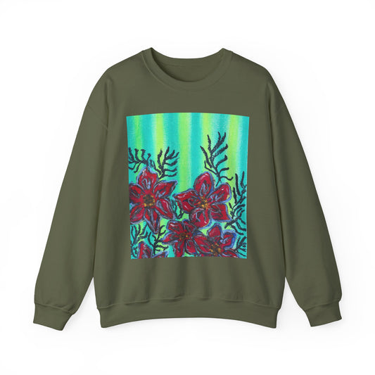 Summer Wild Flowers Crewneck Sweatshirt