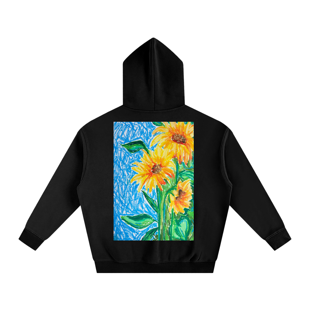 art,hoodie,winter,wearableart,oilpastel,colourful,gift,cozy,fleece,clothing