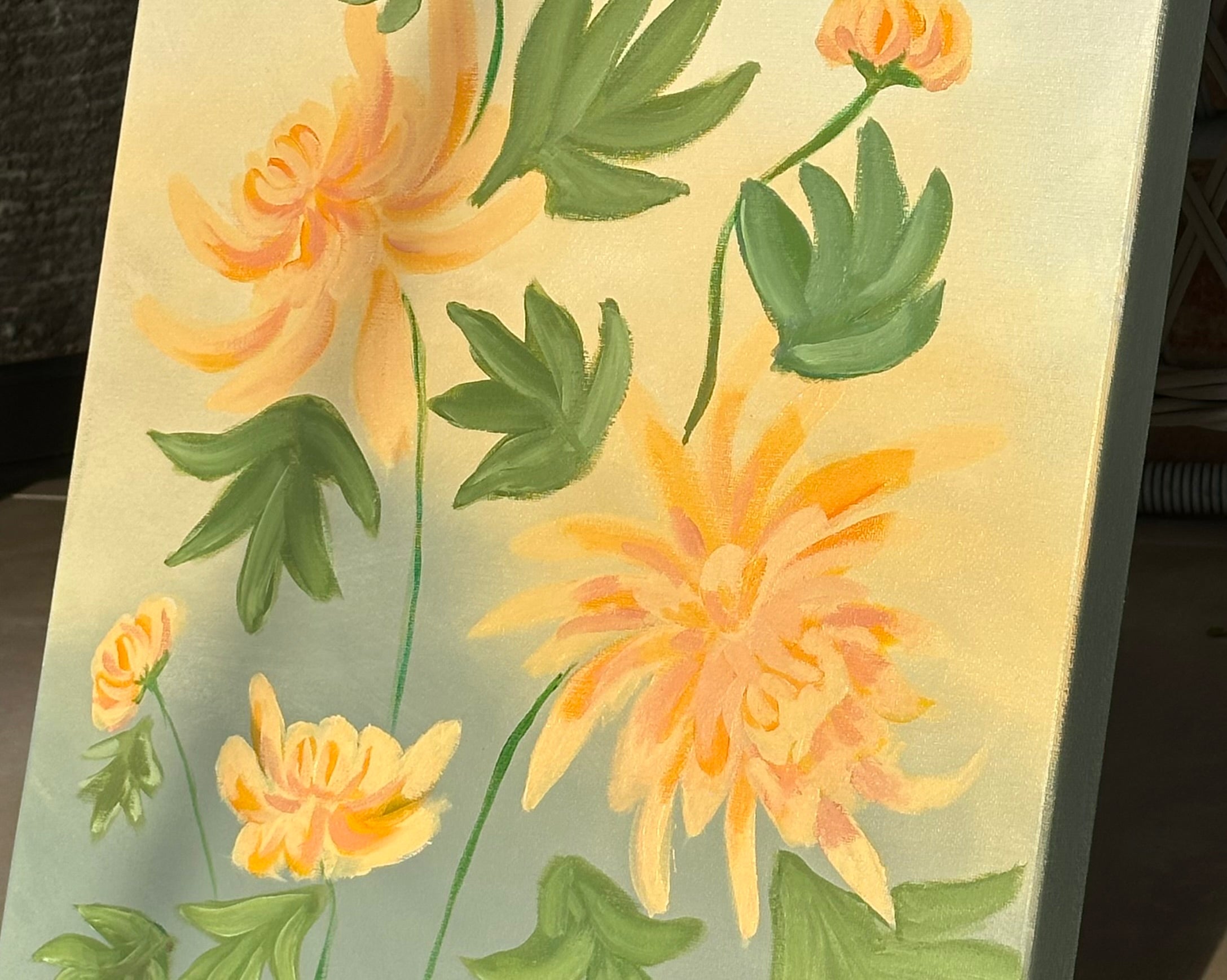 Golden Chrysanthemums