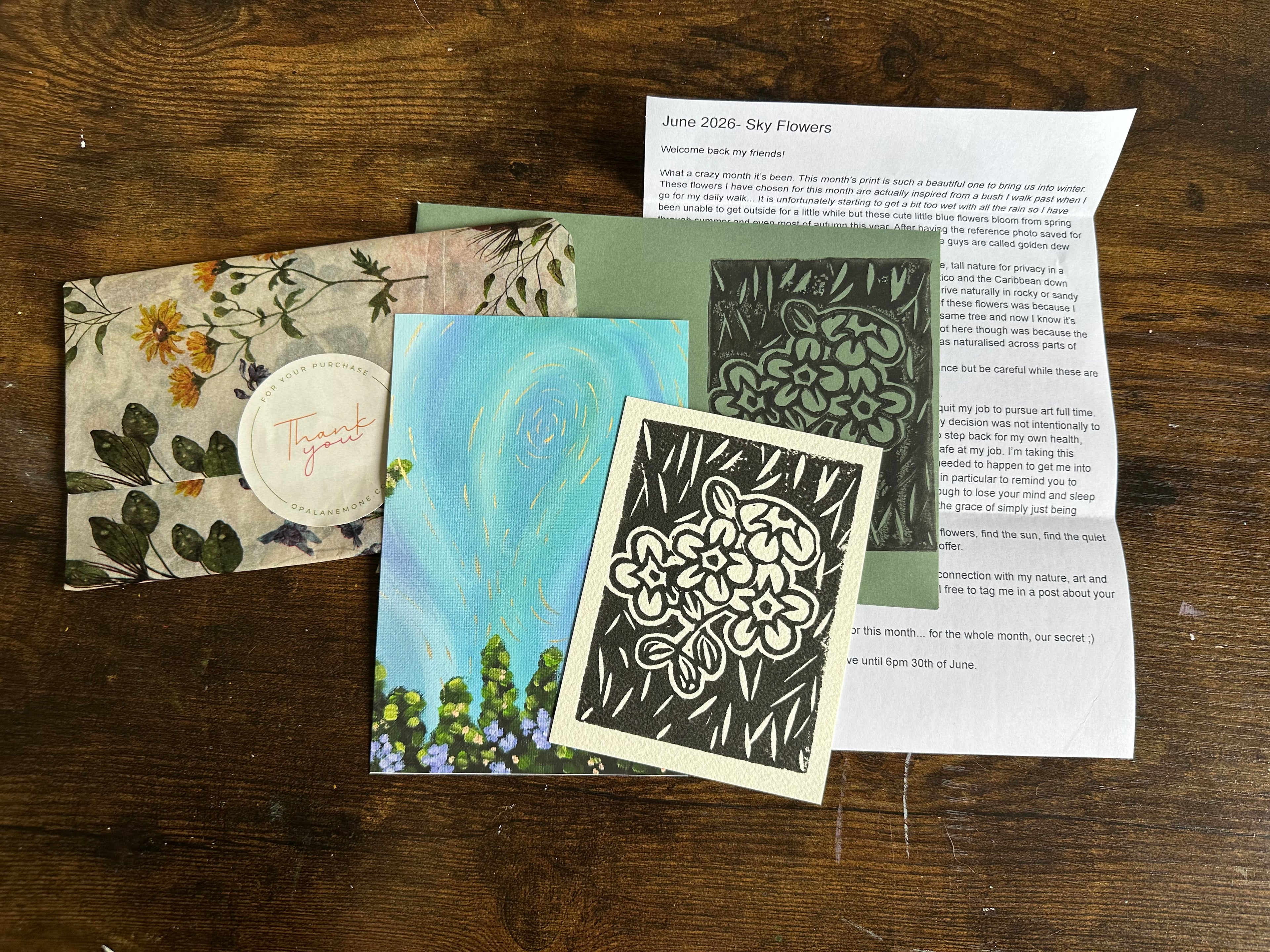 The Secret Garden Print Club Monthly Subscription