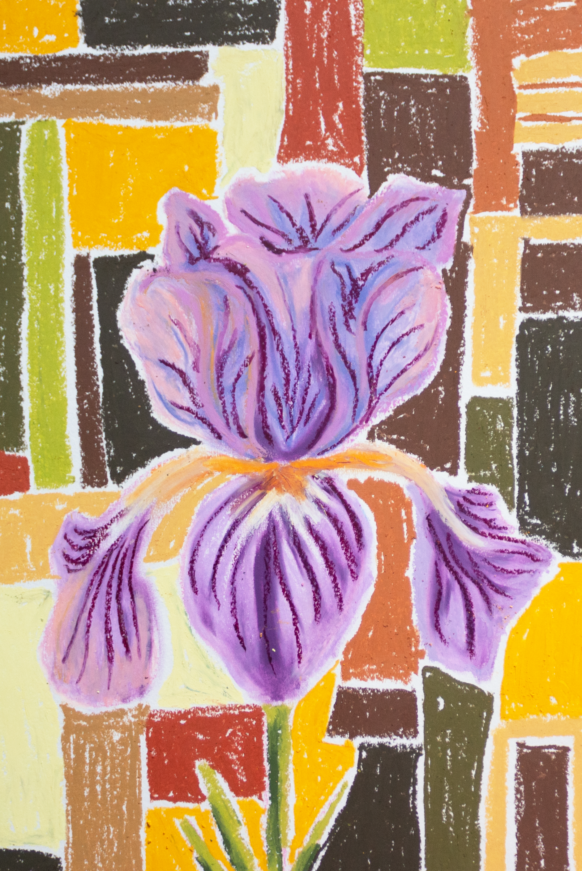 Retro Iris Print