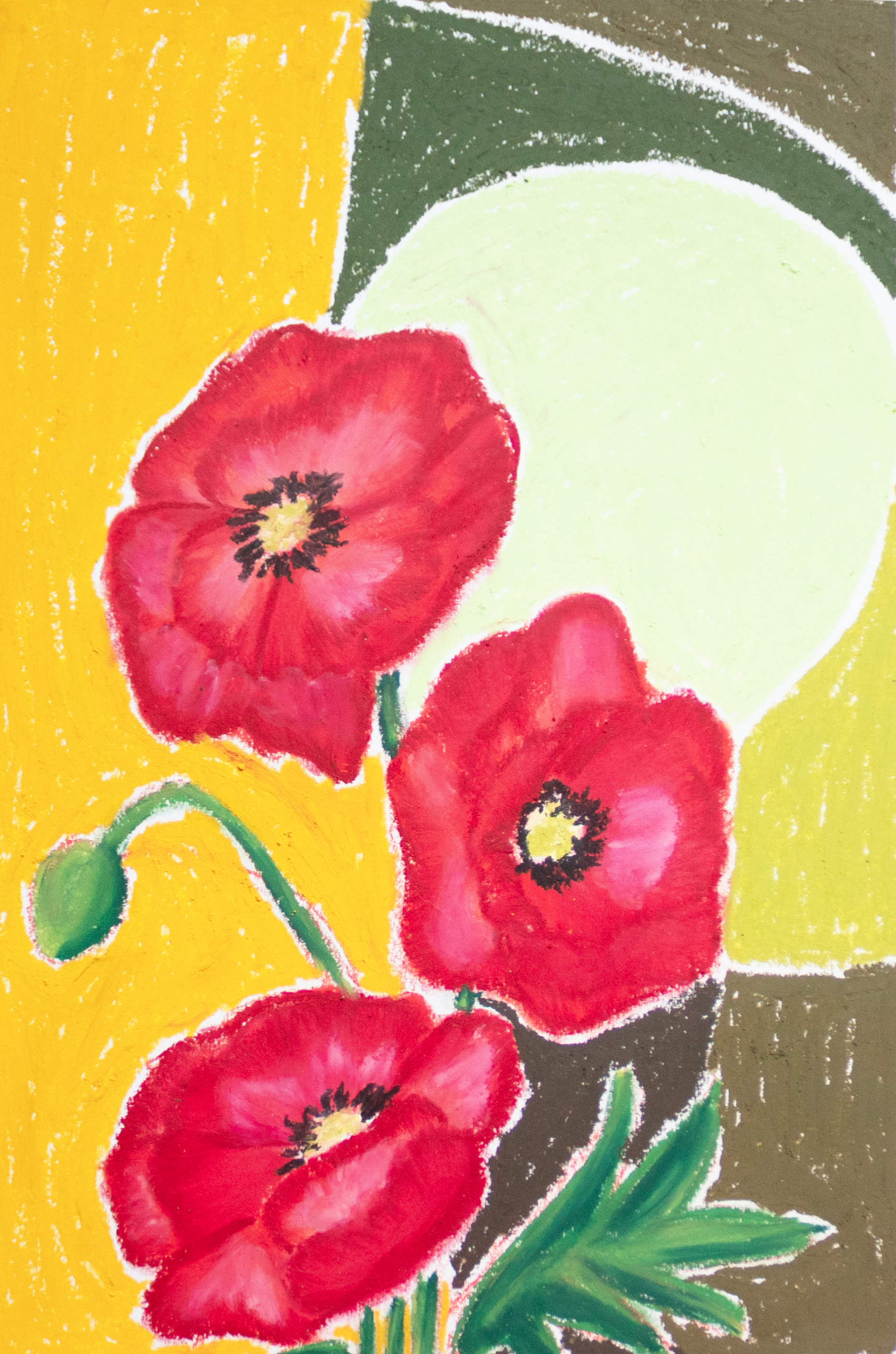 Retro Poppy Print