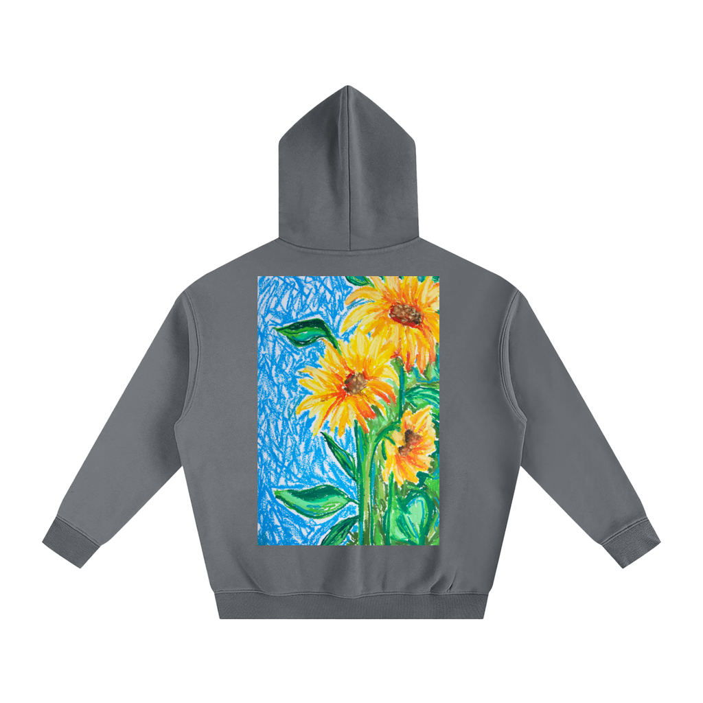art,hoodie,winter,wearableart,oilpastel,colourful,gift,cozy,fleece,clothing