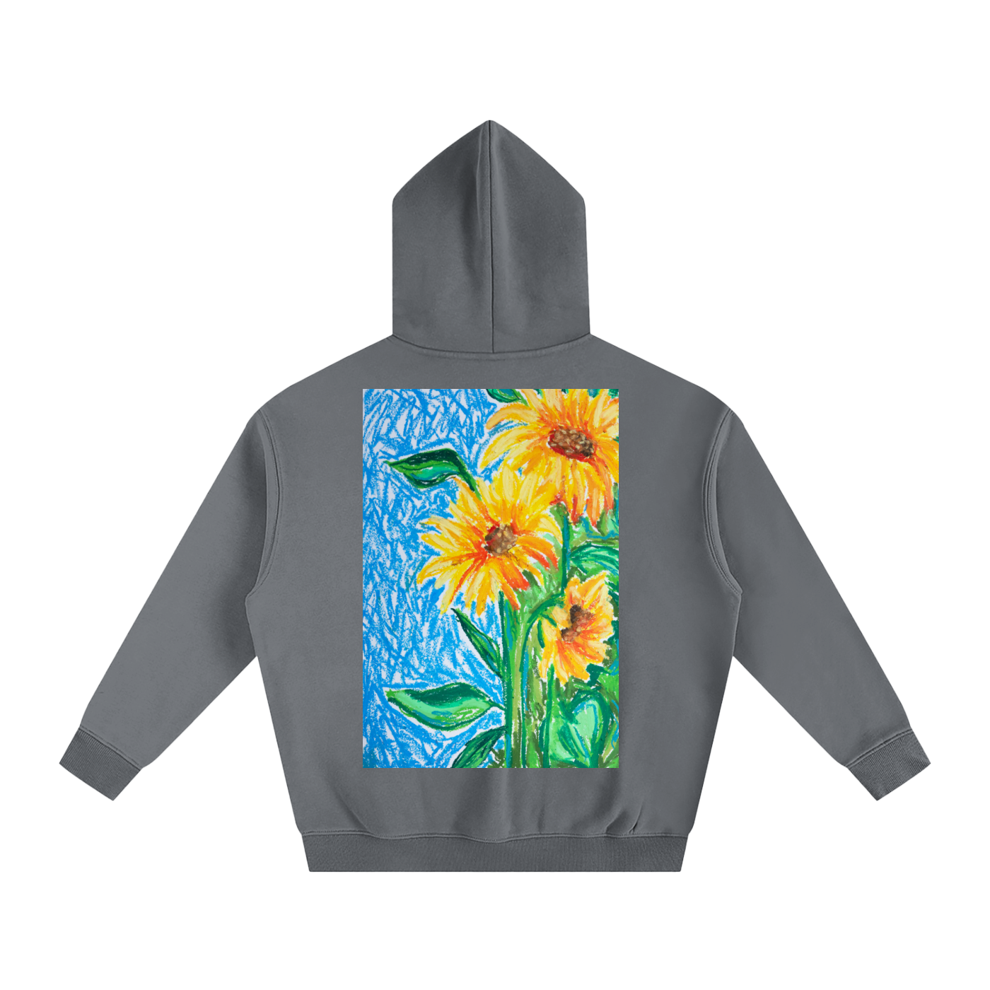 art,hoodie,winter,wearableart,oilpastel,colourful,gift,cozy,fleece,clothing